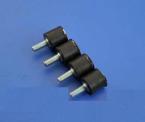 Soporte antivibraci�n M3 8x8 mm <b> 4 unidades </b>